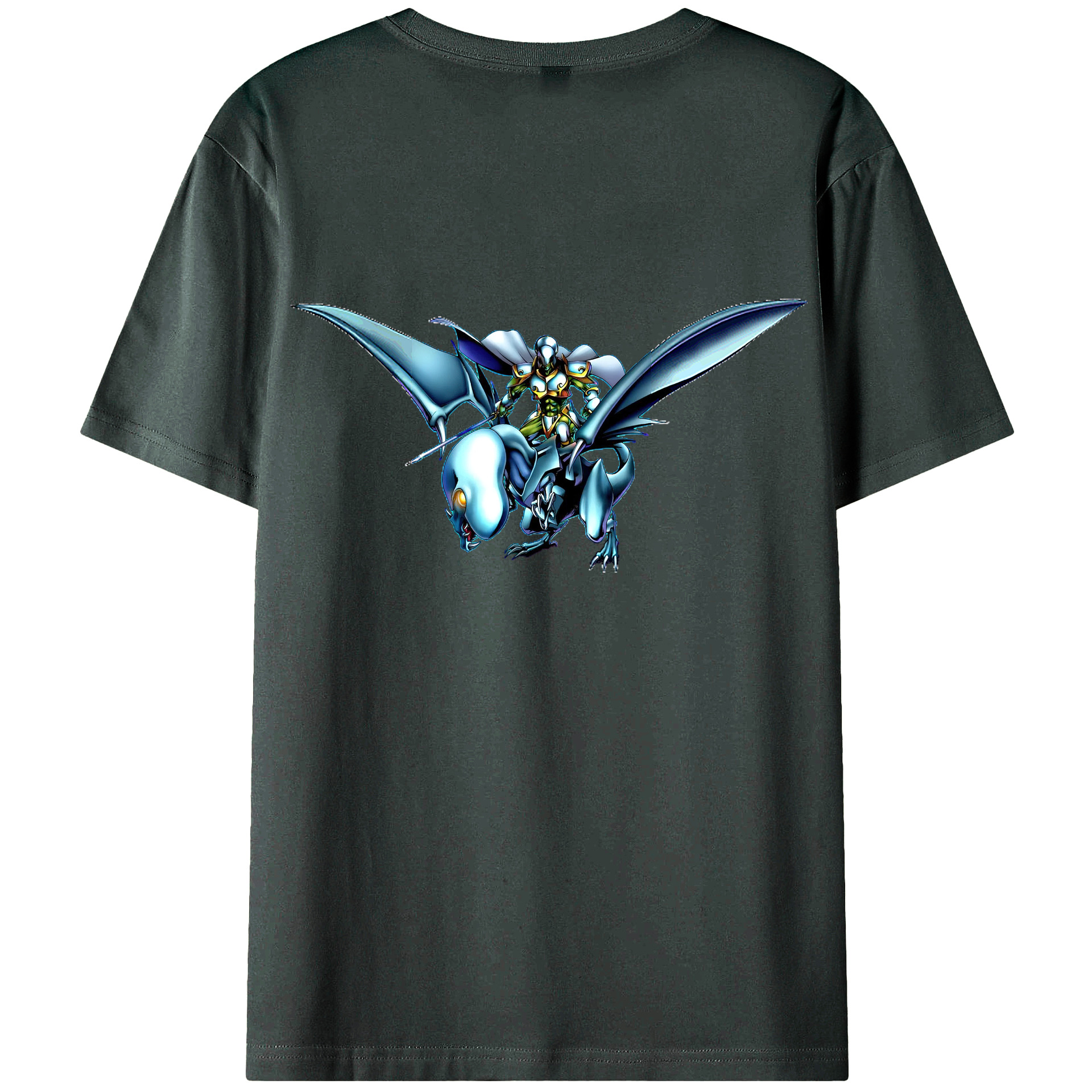 （画像用） 遊☆戯☆王 Yu-Gi-Oh! 綿100％ メンズ半袖Tシャツ（バックプリント） 通気性